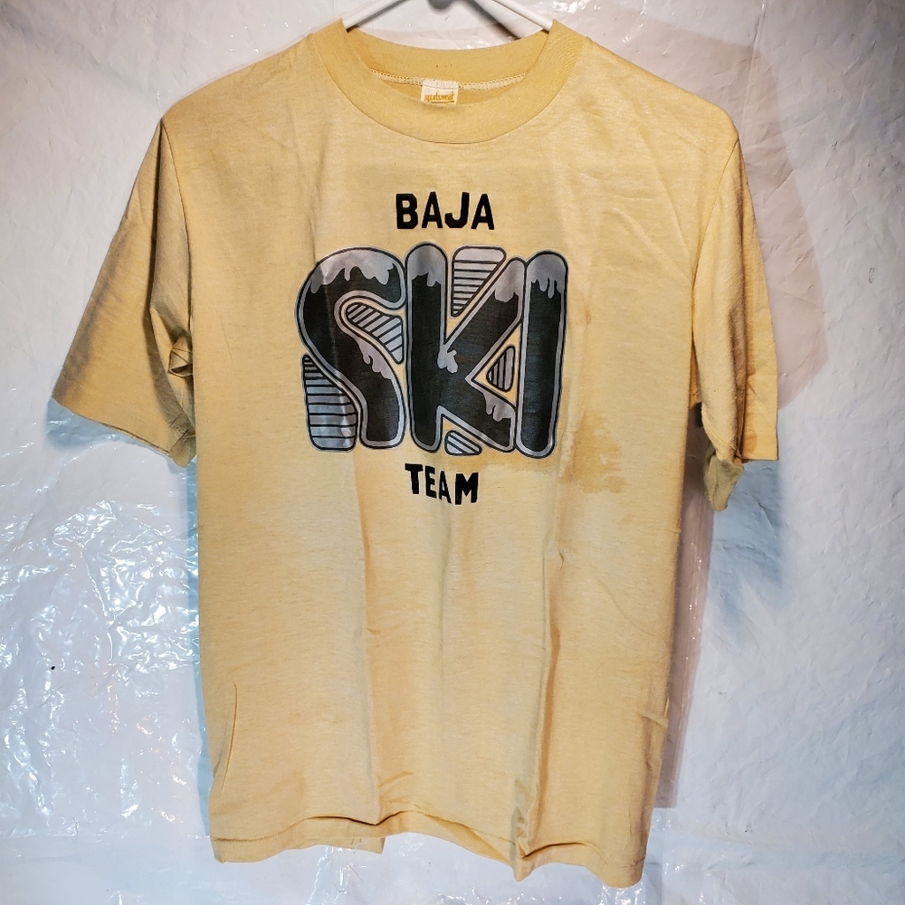 Vintage Single-stich Sportswear  Baja Ski Team Tshirt  Mens Sz. M 38-40